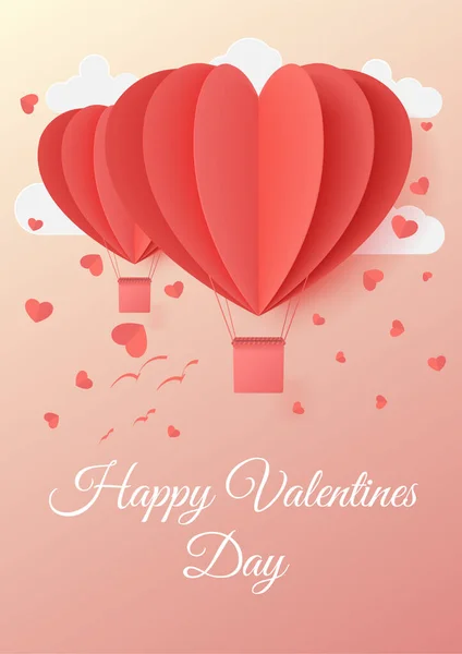 Happy valentines day typography vector illustration design with — Stock Vector