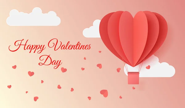 Happy valentines day typography vector illustration design with — Stock Vector