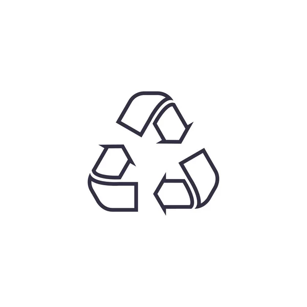 Outline recycle pijl pictogram. Vector teken illustratie Eps 10. Het spijt me. — Stockvector