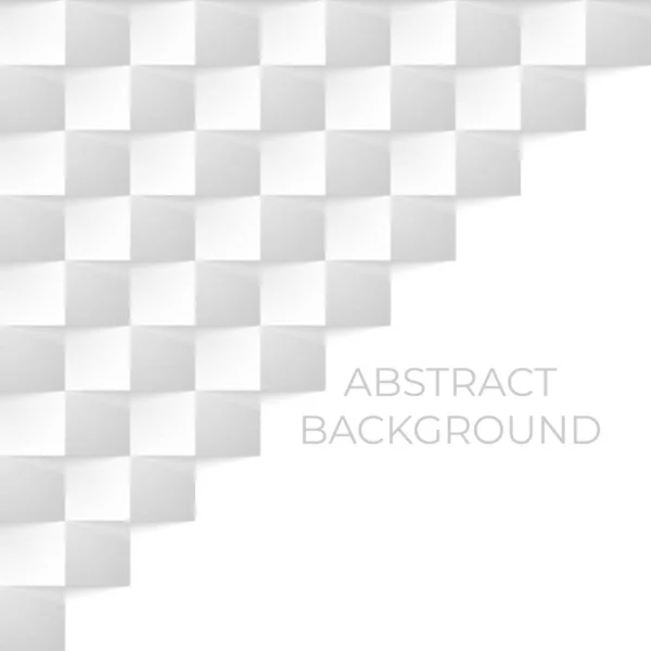 Fondo blanco moderno de cubos abstractos 3d con sombra. Textur — Vector de stock
