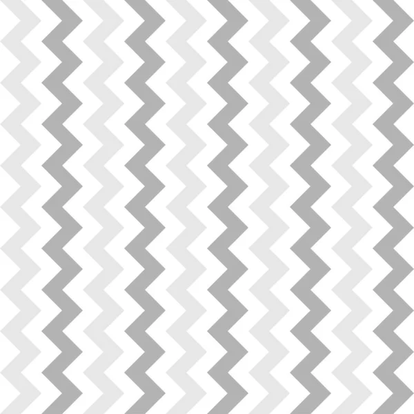 Verticaal zigzag naadloos patroon. Grijze chevron textiel, strepen — Stockvector