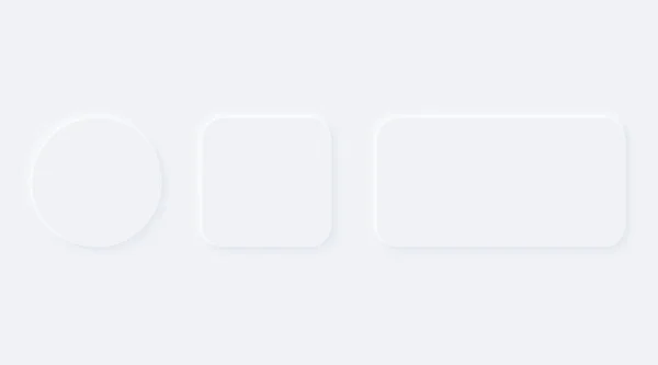 Bright white gradient buttons. Internet symbols isolated on a ba — Stok Vektör
