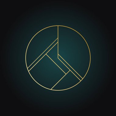 Geometrik şekil, sanat deco tarzında zarif bir işaret. Trend çizgisi sanat simgesi, vektör tasarımı 1920. Lüks kapaklı poster broşürü tasarımı. Gizemli kabile illüstrasyon sanatı