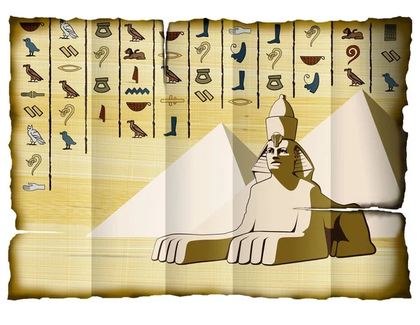 Scroll with the Sphinx. — Stock Photo, Image