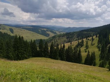 Transilvanya 'daki dağ manzarası