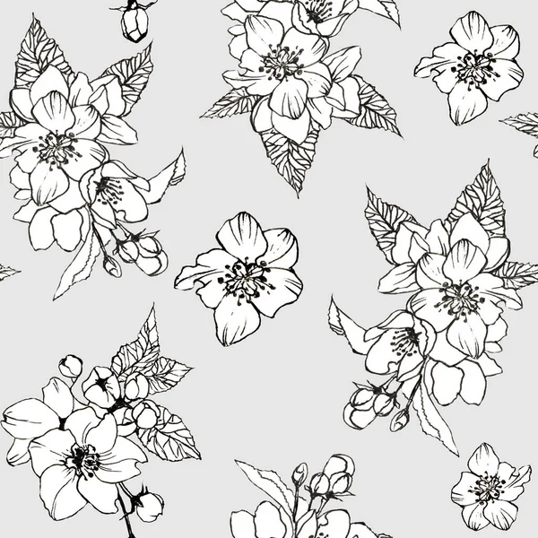 A graphic pattern of flowers — Stock Photo, Image