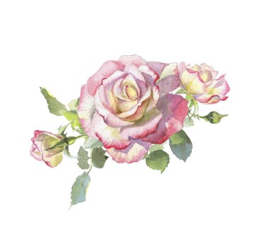 Şık şakayık buketleri, gülleri olan güzel bir çiçek çerçevesi.