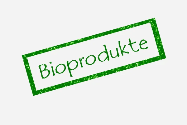 Carimbo dos produtos biológicos — Fotografia de Stock