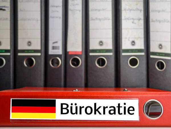 Bestand bureaucratie in het Duits — Stockfoto