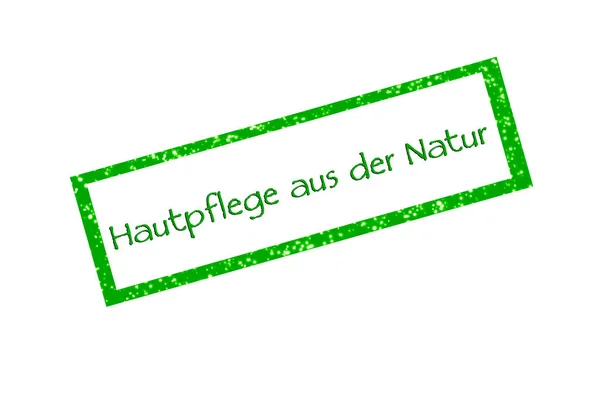 Hautpflege aus der Natur - Briefmarken — Stockfoto