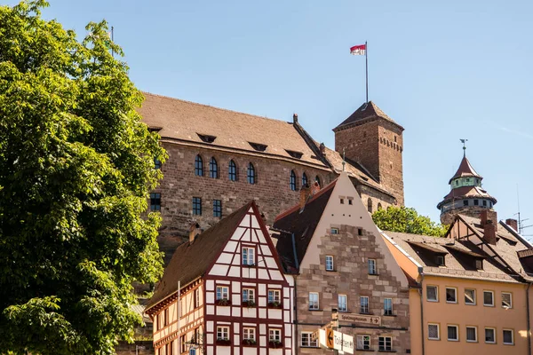 Kaiserburg en Nuremberg en alemán — Foto de Stock