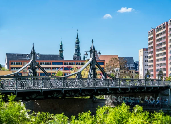 Skyline в Цвиккау в Германии — стоковое фото