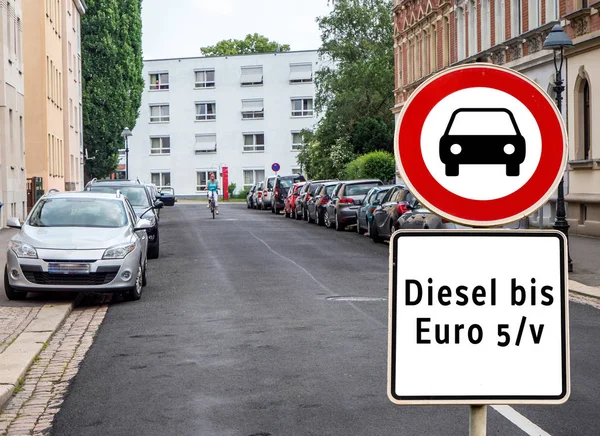 Diesel-Fahrverbot in Deutschland — Stockfoto