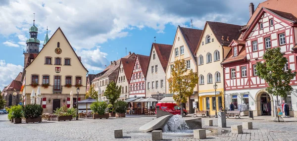 Panorama Marketplace de Lauf a.d. Pegnitz en Alemania — Foto de Stock