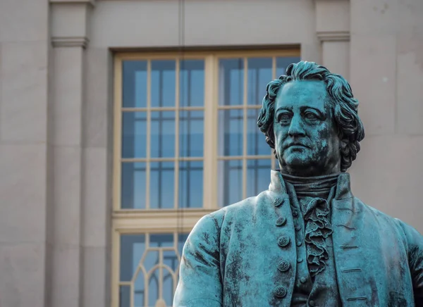 Statua Goethe a Weimar — Foto Stock