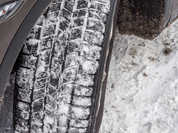 Winter tire profile background — Stock Photo, Image