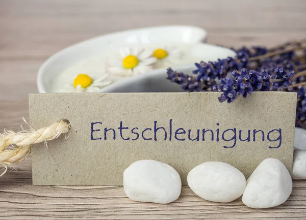 Vertraging banner Wellness achtergrond — Stockfoto