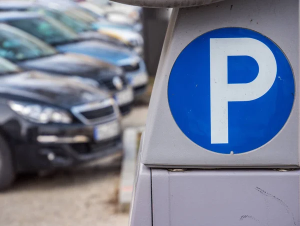 Parkautomat in einer Stadt — Stockfoto