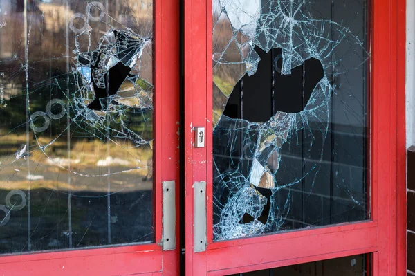 Fondo roto del cristal de la ventana — Foto de Stock