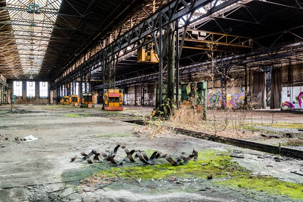 Imagen panorámica antigua fábrica — Foto de Stock