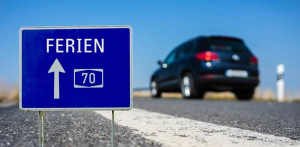 Next exit holidays in germany — Stock Photo, Image