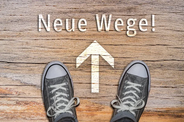 Nouvelles façons chaussures en allemand — Photo