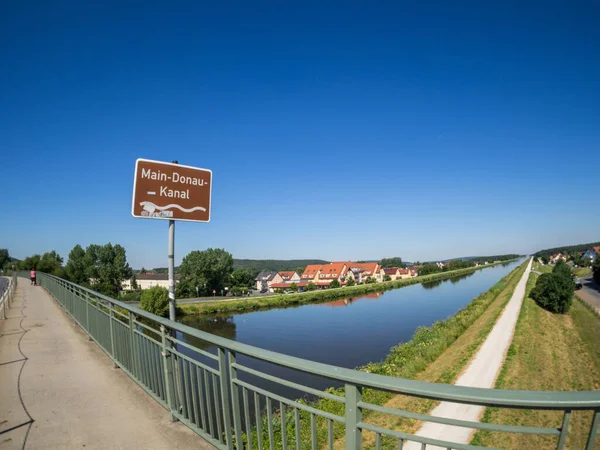 Canal principal do Danúbio em Franconia — Fotografia de Stock