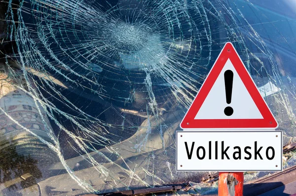 Windschutzscheibe Auto Vollkaskoschutz — Stockfoto