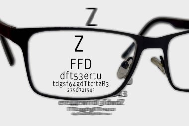 eyesight test optician image clipart