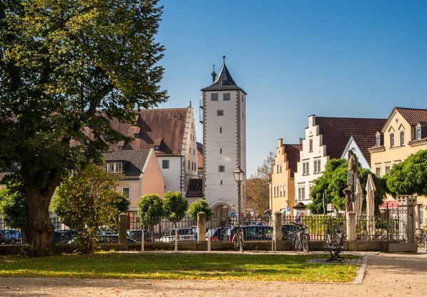 Uitzicht op de Bamberger Tor in Hassfurt — Stockfoto