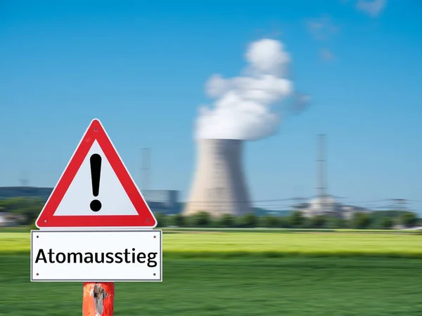 Segnale di allarme uscita nucleare in Germania — Foto Stock