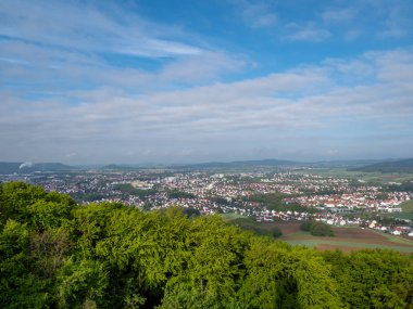 View from castle Wolfstein near Neumarkt in der Oberpfalz clipart
