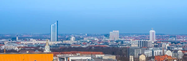 Doğu Almanya, Leipzig 'den şehir manzarası — Stok fotoğraf