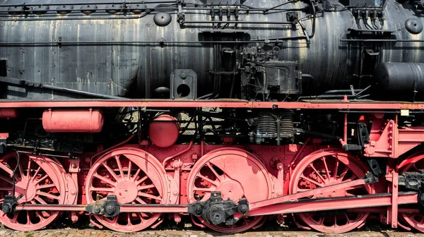 Vintage trein wielen — Stockfoto