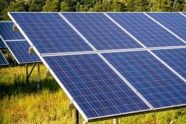 Elektrický obraz solárního panelu — Stock fotografie