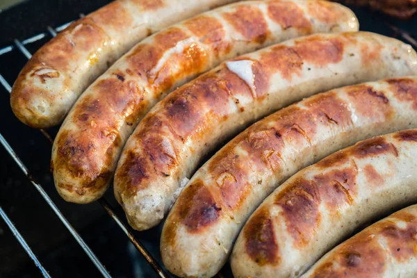 Originální Thuringian bratwurst pozadí — Stock fotografie