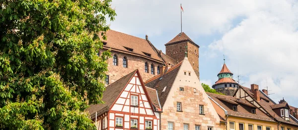 Panorama Kaiserburg i Nürnberg — Stockfoto