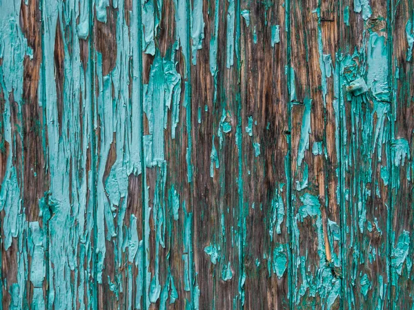 Stará tyrkysová dřevěná textura stěny — Stock fotografie