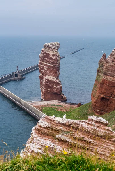 Βράχια στο φόντο Helgoland — Φωτογραφία Αρχείου