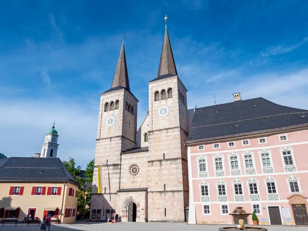 Kolegiální kostel Berchtesgaden v Bavorsku Německo — Stock fotografie