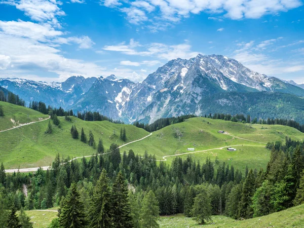 View of the Watzmann in the Berchtesgaden Alps — Stock Photo, Image