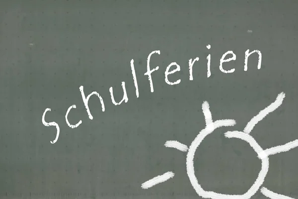School holidays in German — Stockfoto