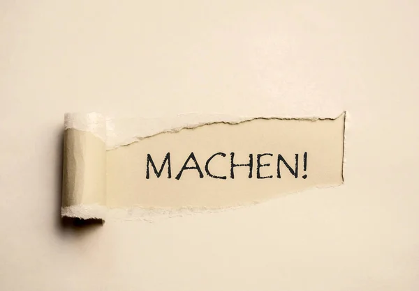 Make Paper in German — Stok fotoğraf