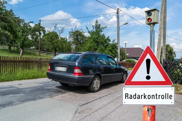 Dikkat radar kontrol arkaplanı — Stok fotoğraf