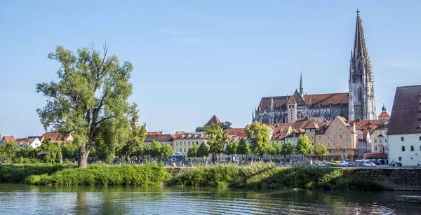 Yukarı Palatinate 'deki Regensburg Panoraması — Stok fotoğraf