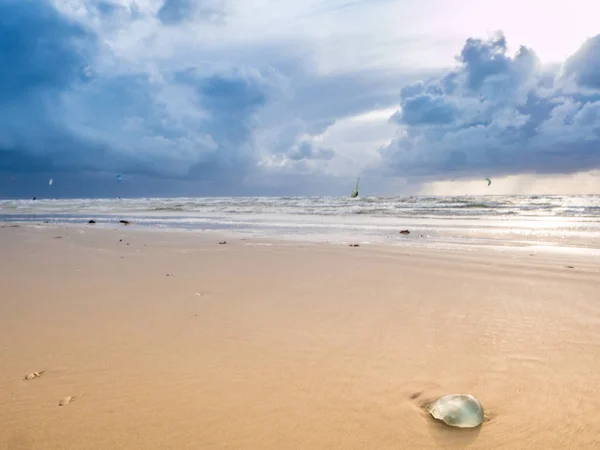 Sankt Peter-Ording partján az Északi-tengeren — Stock Fotó