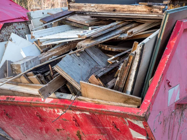 Brandhout Container achtergrond textuur — Stockfoto