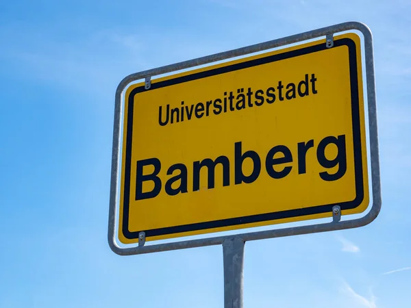 German Place Sign from Bamberg — Stock Photo, Image