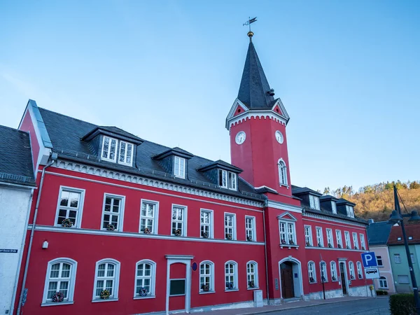 Stadhuis van Berga in Thüringen — Stockfoto