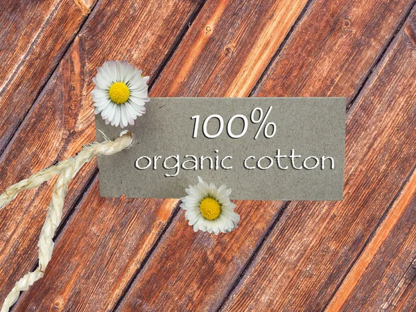 100% fondo escudo de algodón orgánico — Foto de Stock